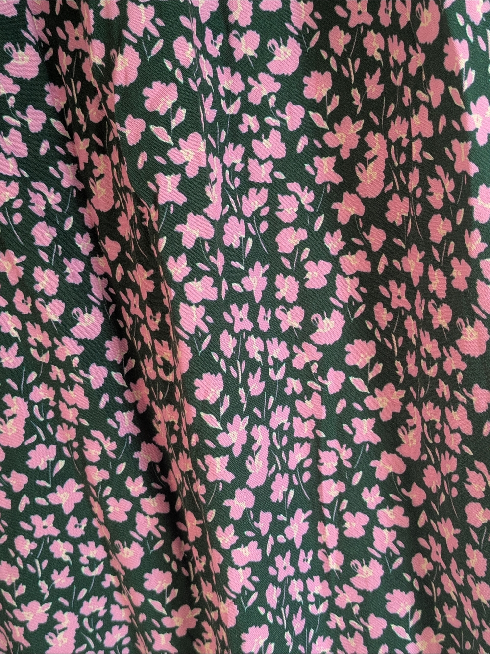 Inherit Green Dress with Pink Floral Print - Picture 3 of 3
